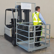 Load image into Gallery viewer, LINYI QUEEN 36" X 36" Forklift Safety Cage Heavy Duty Steel Forklift Man Basket Foldable Forklift Work