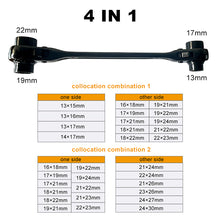 Load image into Gallery viewer, Scaffolder Quick Ratchet Wrench Multifunctional Double Headed Four Use