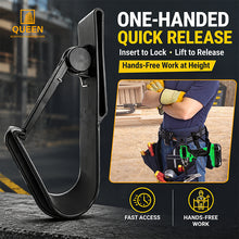 Load image into Gallery viewer, LINYI QUEEN SCAFFOLDING Self-Locking Impact Wrench Drill Belt Hook, Heavy Duty Plastic Quick Release Power Tool Holder for Work Belt