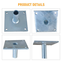 Load image into Gallery viewer, Custom Scaffolding Accessories Base Plate Plated Ground Level Base Jack Plate Feet for System Scaffolding Assemble