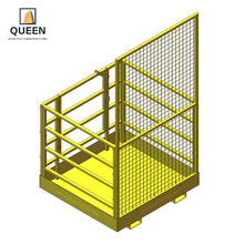 Load image into Gallery viewer, LINYI QUEEN 36" X 36" Forklift Safety Cage Heavy Duty Steel Forklift Man Basket Foldable Forklift Work