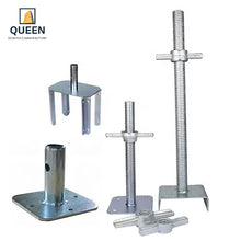 Load image into Gallery viewer, Queen Scaffolding Jack Base Hot Dip Galvanized  Scaffold Screw Base Jack
