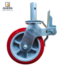 Load image into Gallery viewer, Heavy Duty Scaffold Rubber Caster Wheel, Roller Bearing Roller Scaffold