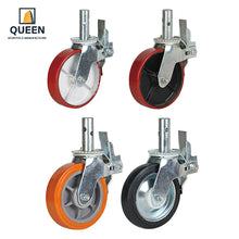 Load image into Gallery viewer, Heavy Duty Scaffold Rubber Caster Wheel, Roller Bearing Roller Scaffold
