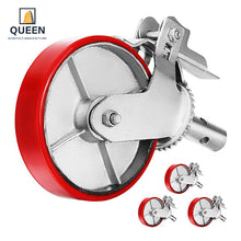 Load image into Gallery viewer, Heavy Duty Scaffold Rubber Caster Wheel, Roller Bearing Roller Scaffold