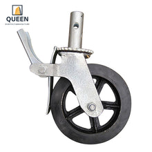 Load image into Gallery viewer, Heavy Duty Scaffold Rubber Caster Wheel, Roller Bearing Roller Scaffold