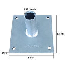 Load image into Gallery viewer, Custom Scaffolding Accessories Base Plate Plated Ground Level Base Jack Plate Feet for System Scaffolding Assemble
