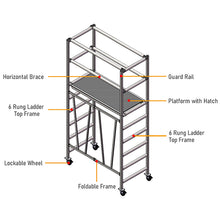 Load image into Gallery viewer, Aluminium Scaffolding for Construction Scaffold Mobile Foldable Platform
