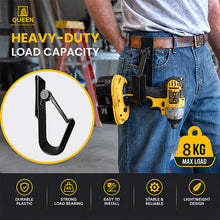 Load image into Gallery viewer, LINYI QUEEN SCAFFOLDING Self-Locking Impact Wrench Drill Belt Hook, Heavy Duty Plastic Quick Release Power Tool Holder for Work Belt
