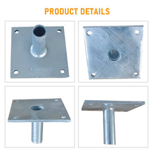 Load image into Gallery viewer, Custom Scaffolding Accessories Base Plate Plated Ground Level Base Jack Plate Feet for System Scaffolding Assemble
