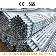 Load image into Gallery viewer, BS1139 Standard 48.3mm Hot Dipped Galvanized Steel Scaffolding Tube 3.2mm 4mm
