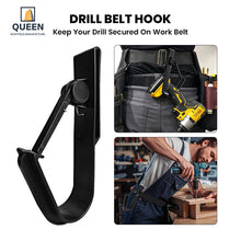 Load image into Gallery viewer, LINYI QUEEN SCAFFOLDING Self-Locking Impact Wrench Drill Belt Hook, Heavy Duty Plastic Quick Release Power Tool Holder for Work Belt
