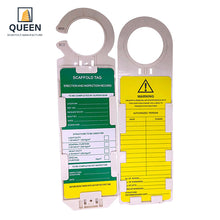 Load image into Gallery viewer, Scaffolding Tie Tags Abs Engineering Plastic Safety Lockout Warning
