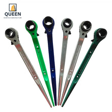 Load image into Gallery viewer, Double size reversible scaffolding ratchet wrench
