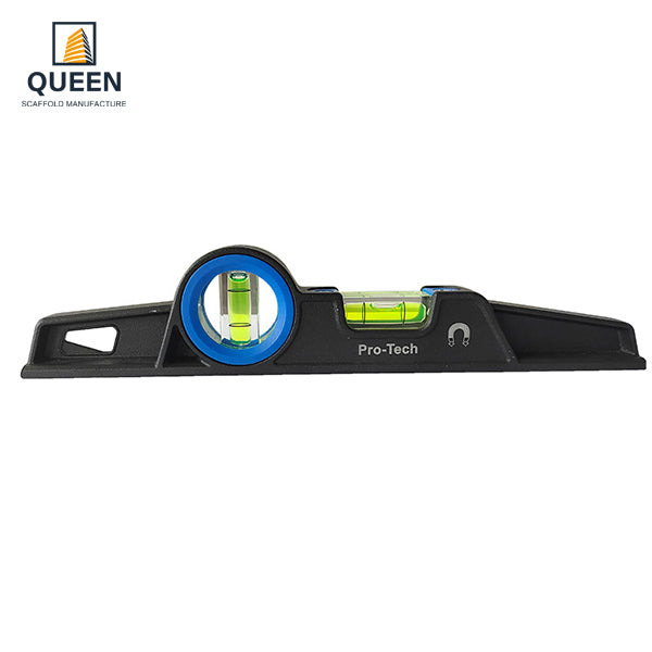 Wideskall 6"" Mini Magnetic Torpedo Level, Small Self-Leveling Tool For Carpentry And Measuring Work, Red