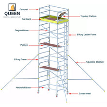 Load image into Gallery viewer, Scaffolding Tower Mobile Aluminium Scaffolding Tower
