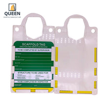 Load image into Gallery viewer, Scaffolding Tie Tags Abs Engineering Plastic Safety Lockout Warning
