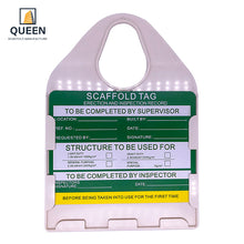 Load image into Gallery viewer, Scaffolding Tie Tags Abs Engineering Plastic Safety Lockout Warning
