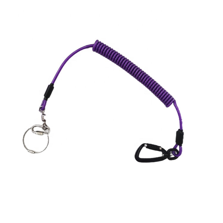 Tool Safety Rope With Extra Heavy Duty Swivel Twistlock Carabiner