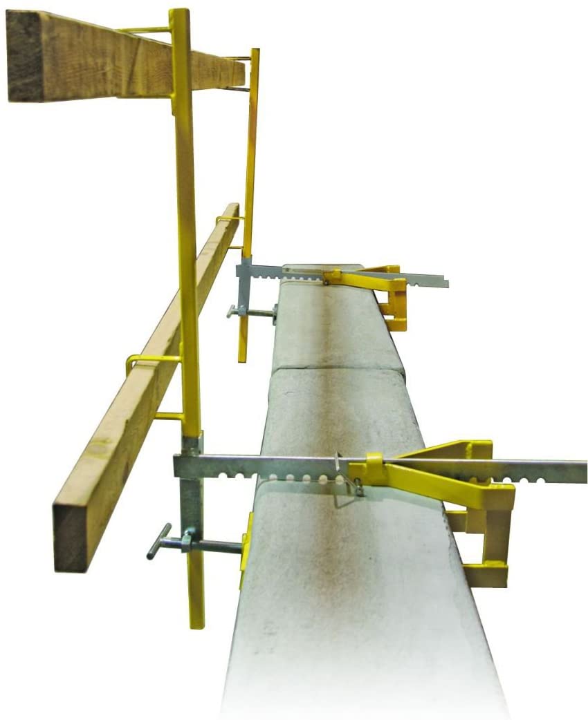 Fall Protection 15170 Parapet Clamp Guardrail with 1 Bracket and 1 Post